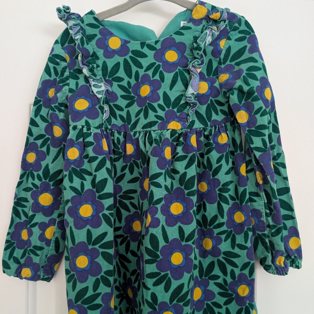 Nela Bug Ruffle Sleeved Floral Patterned Dress, Size 3T